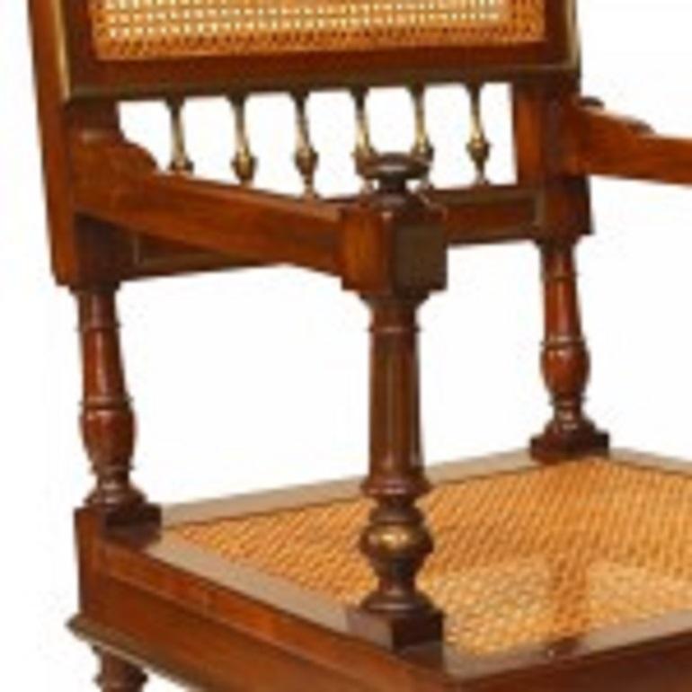 19th Century French Louis XVI Mahogany Arm Chair For Sale
