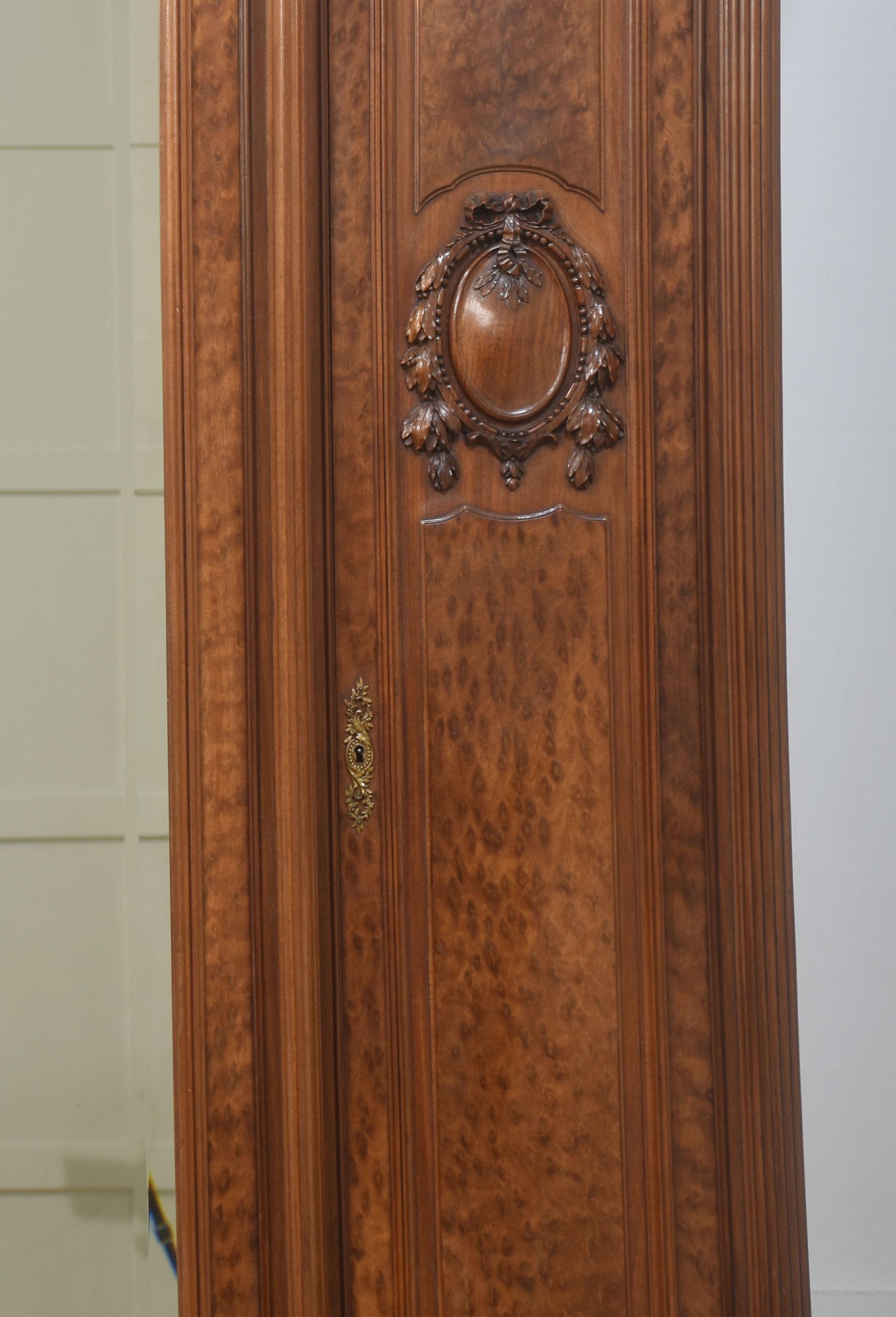 19th Century French Louis XVI Mahogany Armoire For Sale