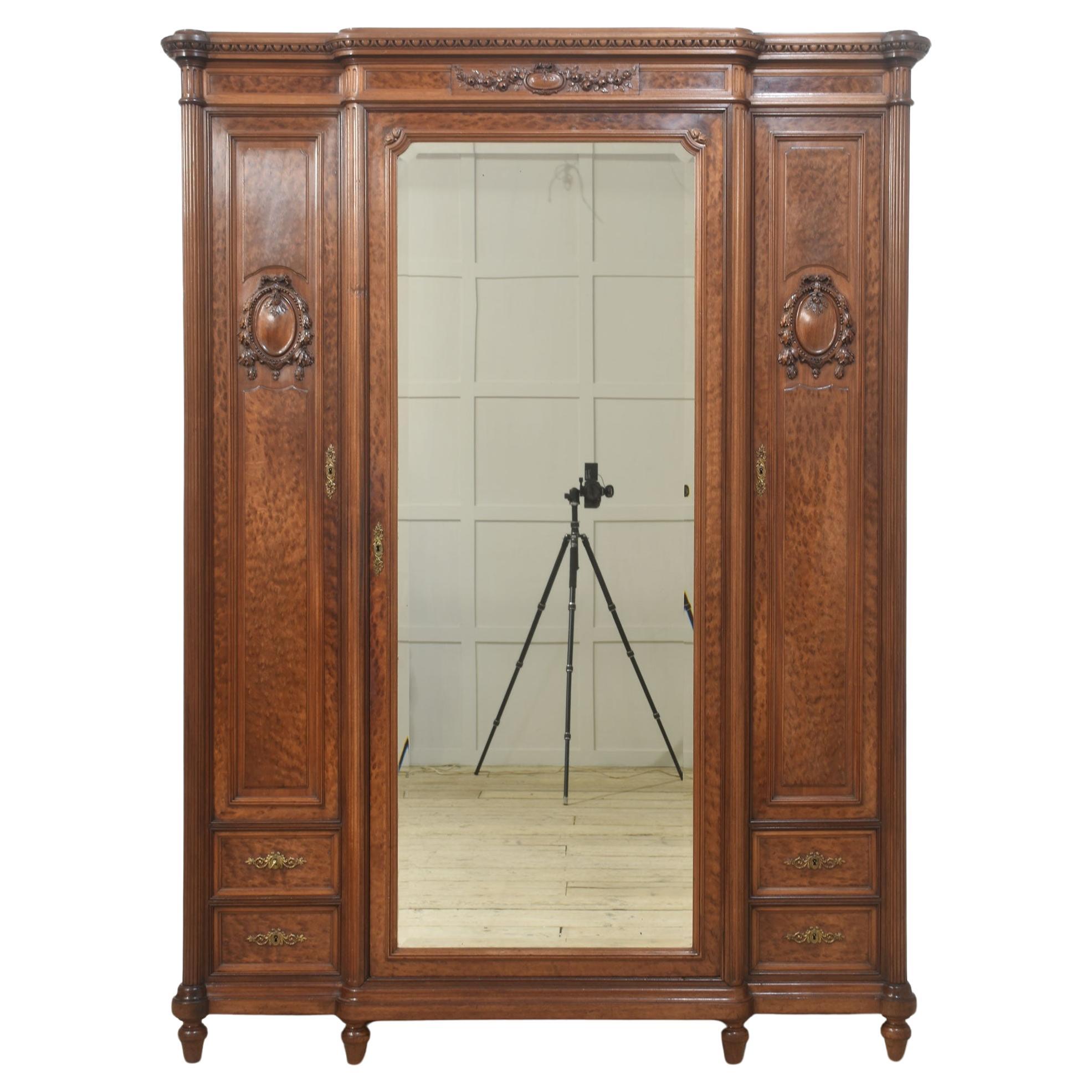 French Louis XVI Mahogany Armoire