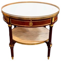 Table basse française de style Louis XVI en acajou