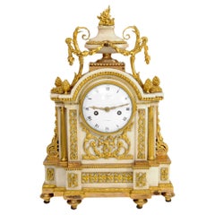 Antique French Louis XVI mantel clock by Hilger