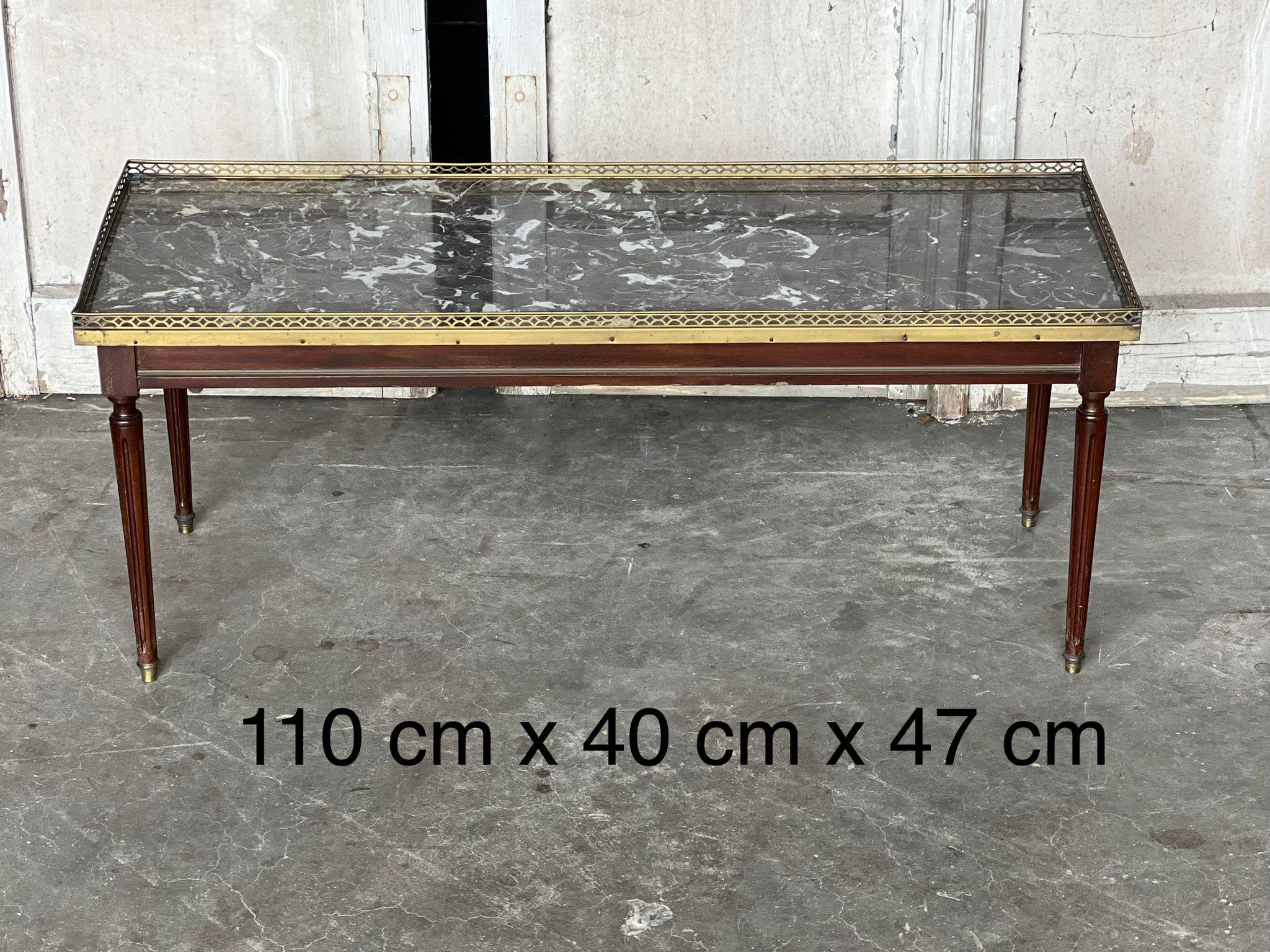 French Louis XVI Marble Top Coffee Table 9