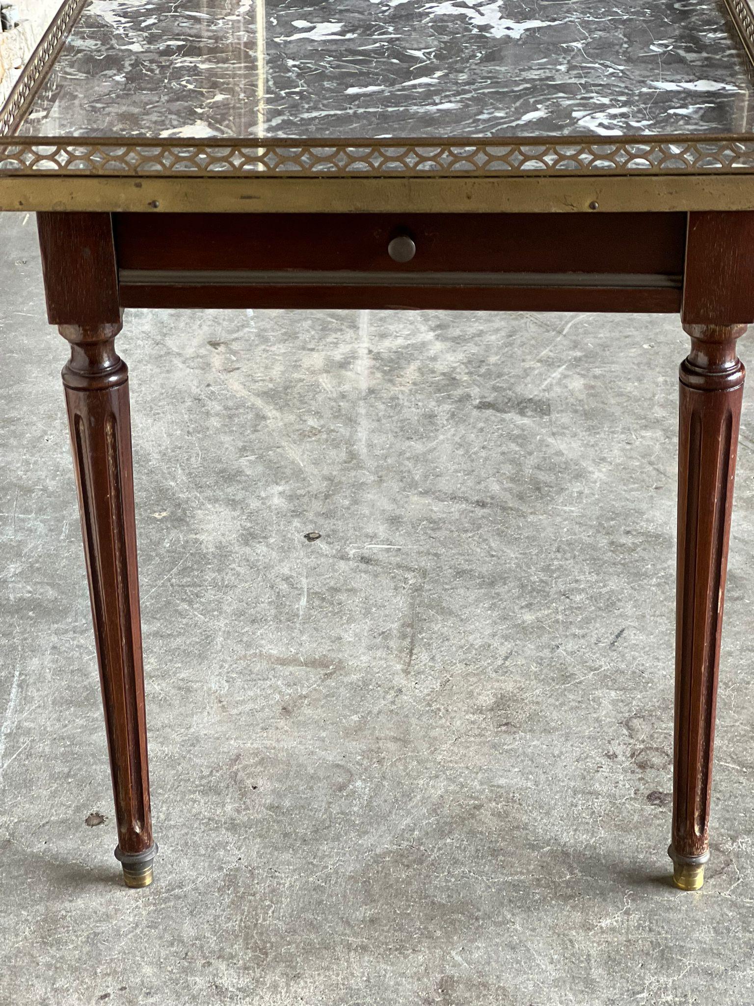 French Louis XVI Marble Top Coffee Table 4