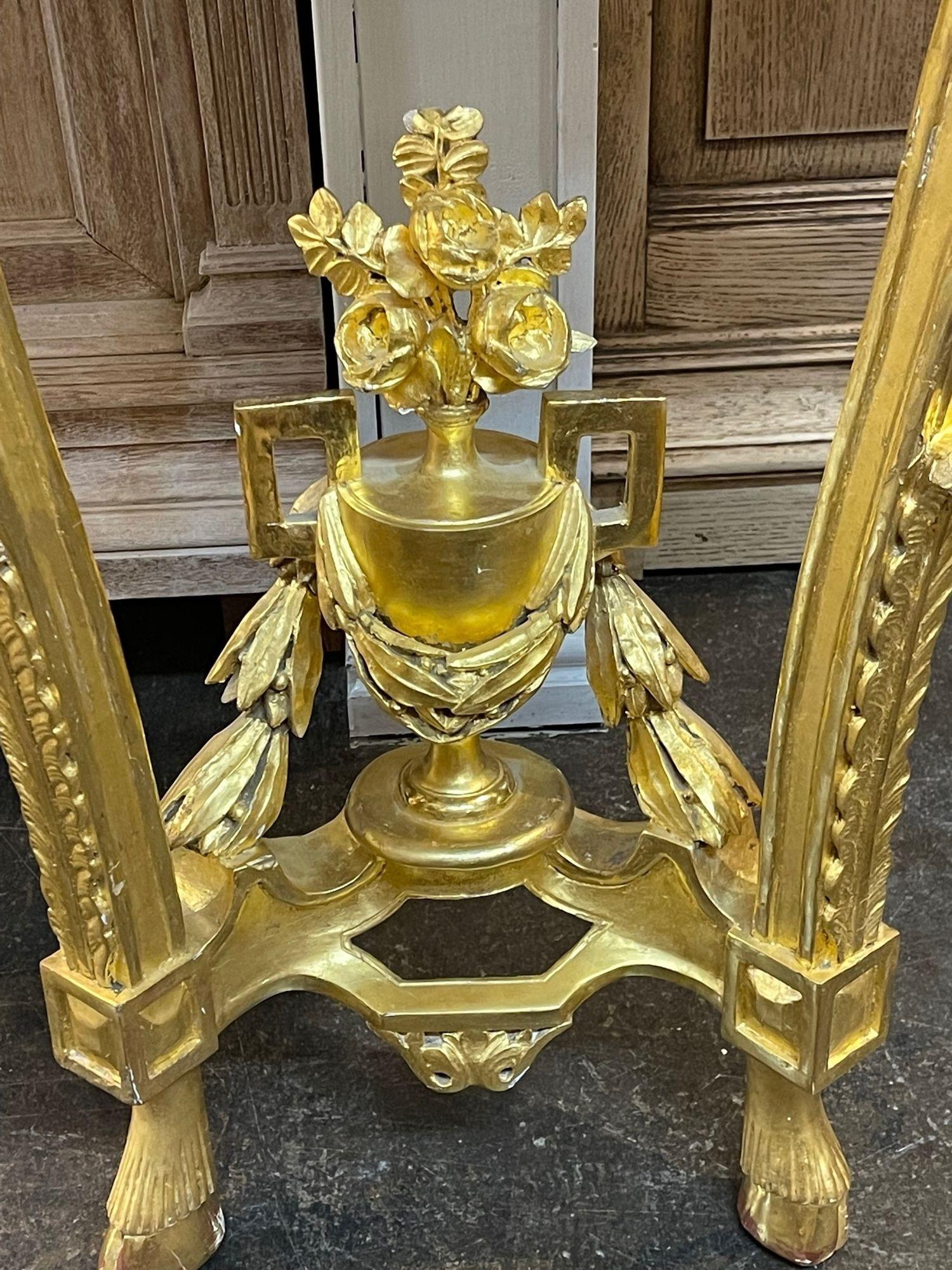 French Louis XVI Marble Top Console For Sale 2