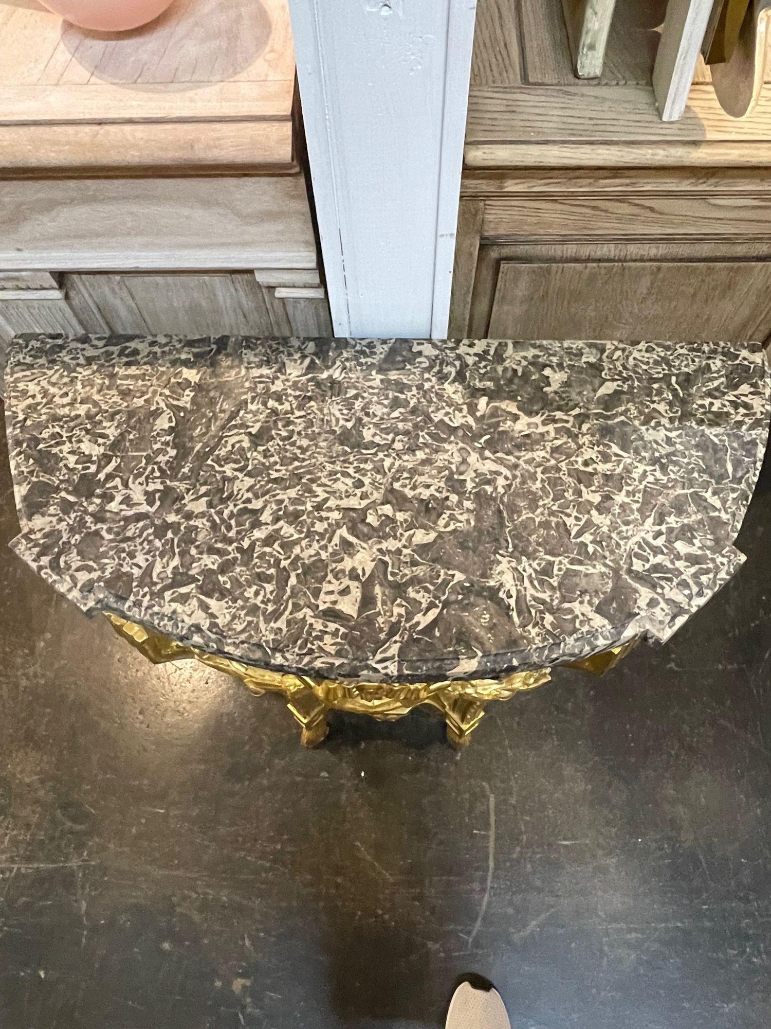 French Louis XVI Marble Top Console For Sale 4