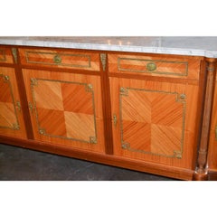French Louis XVI Marble-Top Sideboard
