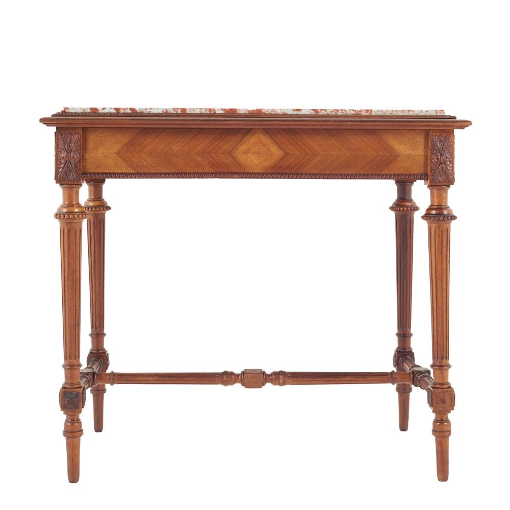 French Louis XVI Marble-Top Table 1