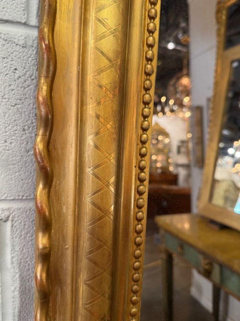 French Louis XVI Mirror In Good Condition For Sale In Dallas, TX