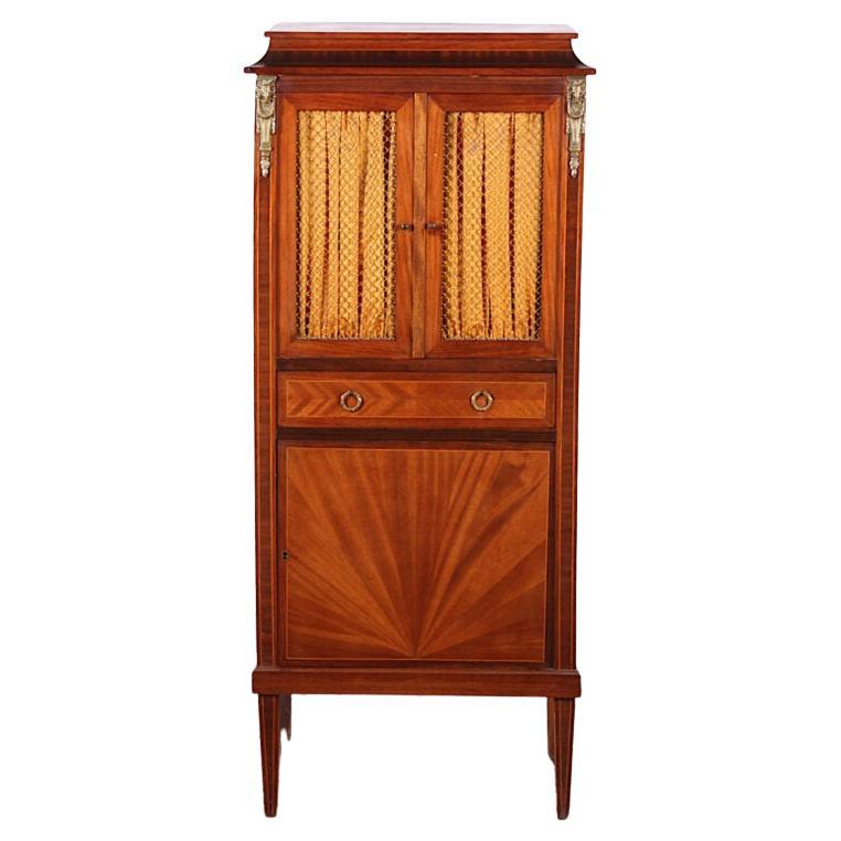 French Louis XVI Music Cabinet