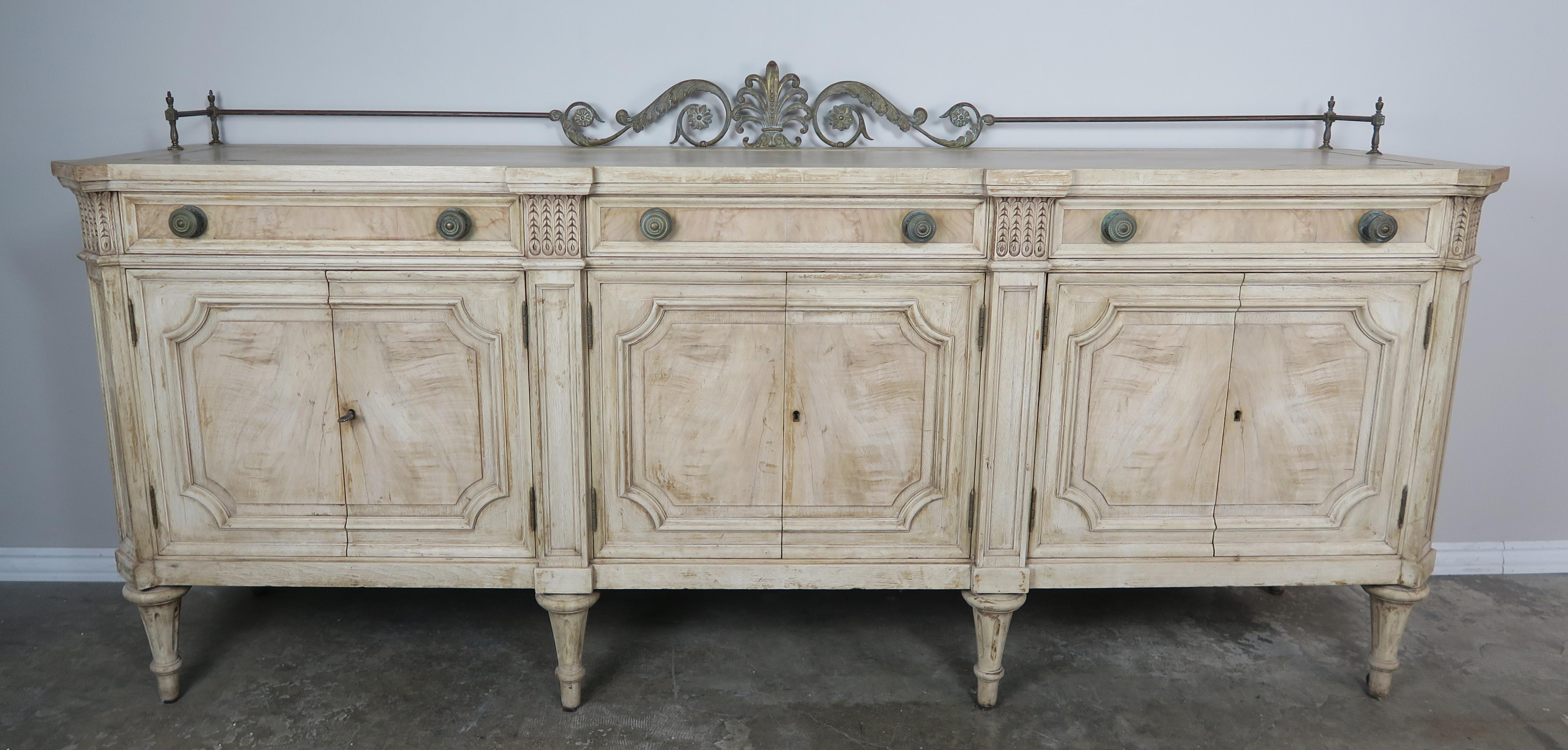 French Louis XVI Neoclassical Style Sideboard, circa 1900s 8