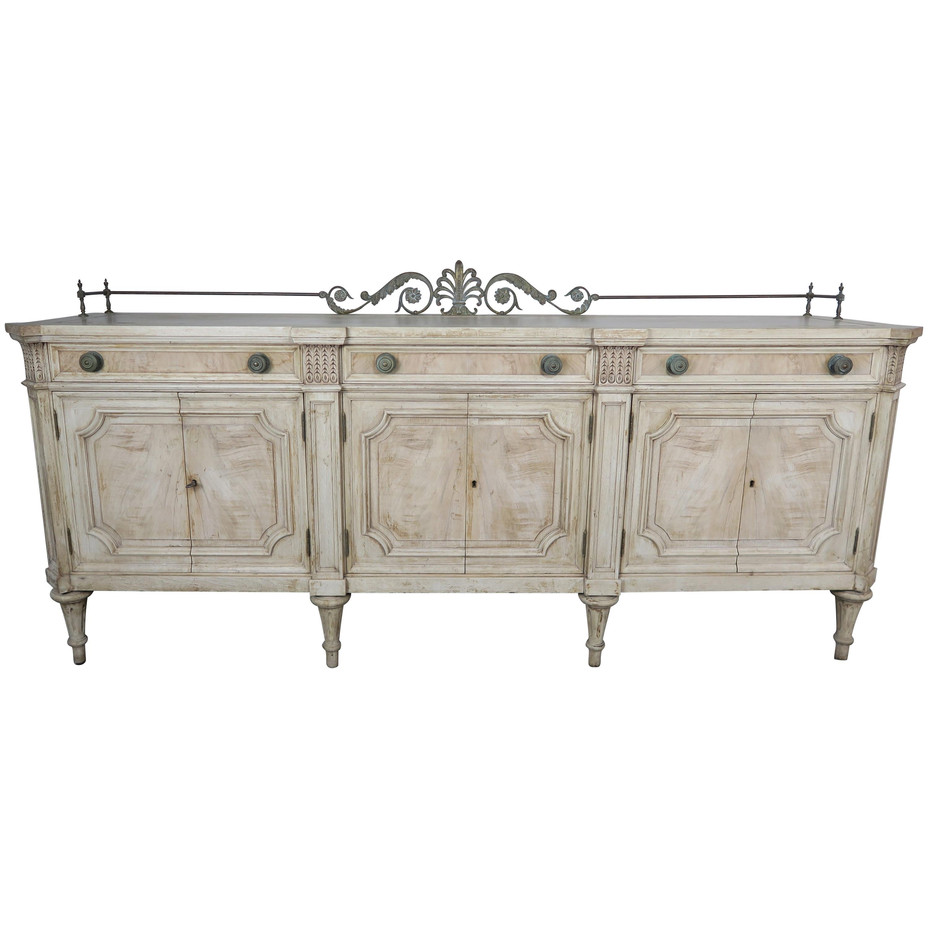 French Louis XVI Neoclassical Style Sideboard, circa 1900s