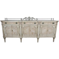 Antique French Louis XVI Neoclassical Style Sideboard, circa 1900s