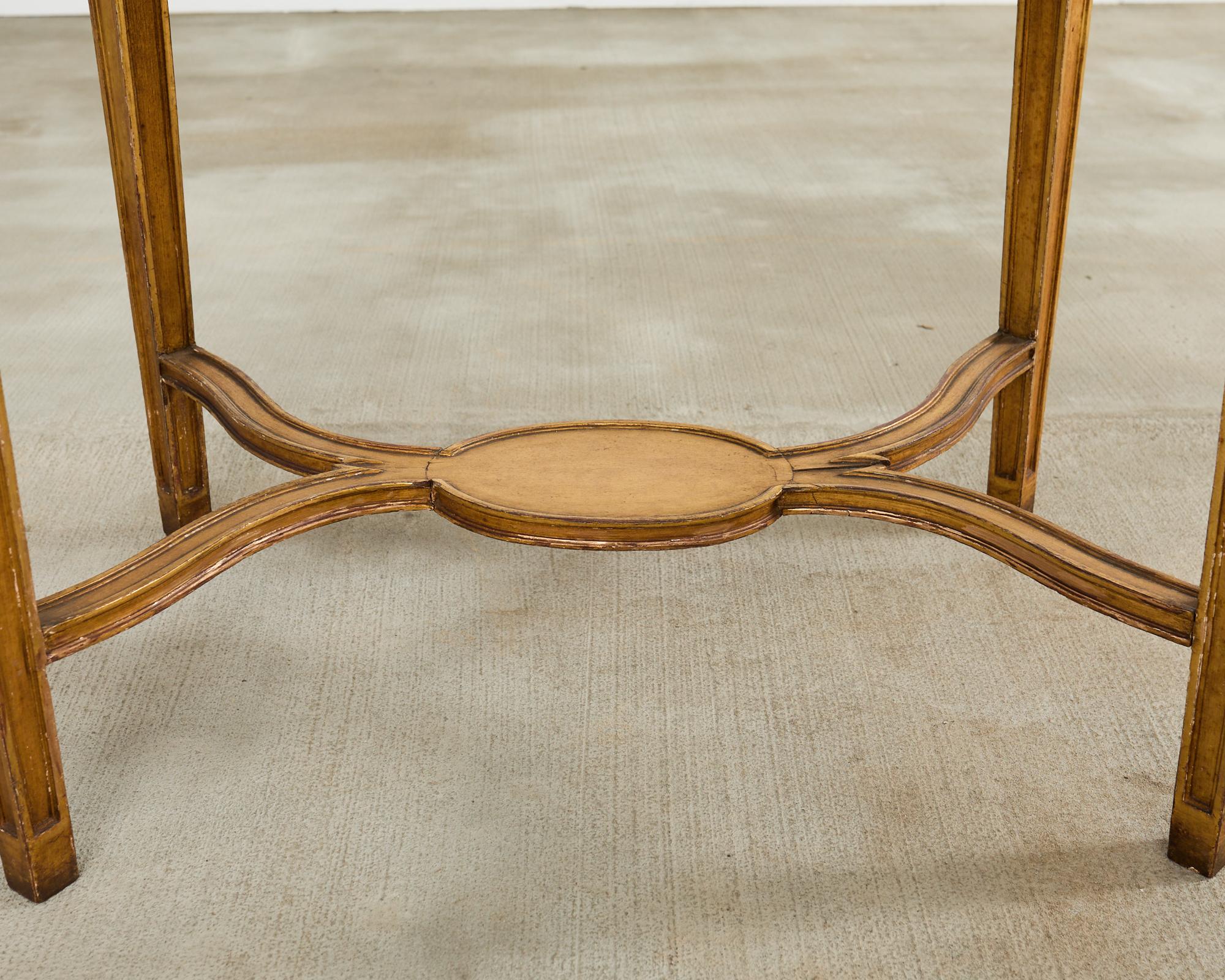 French Louis XVI Neoclssical Style Marble Top Center Table For Sale 6