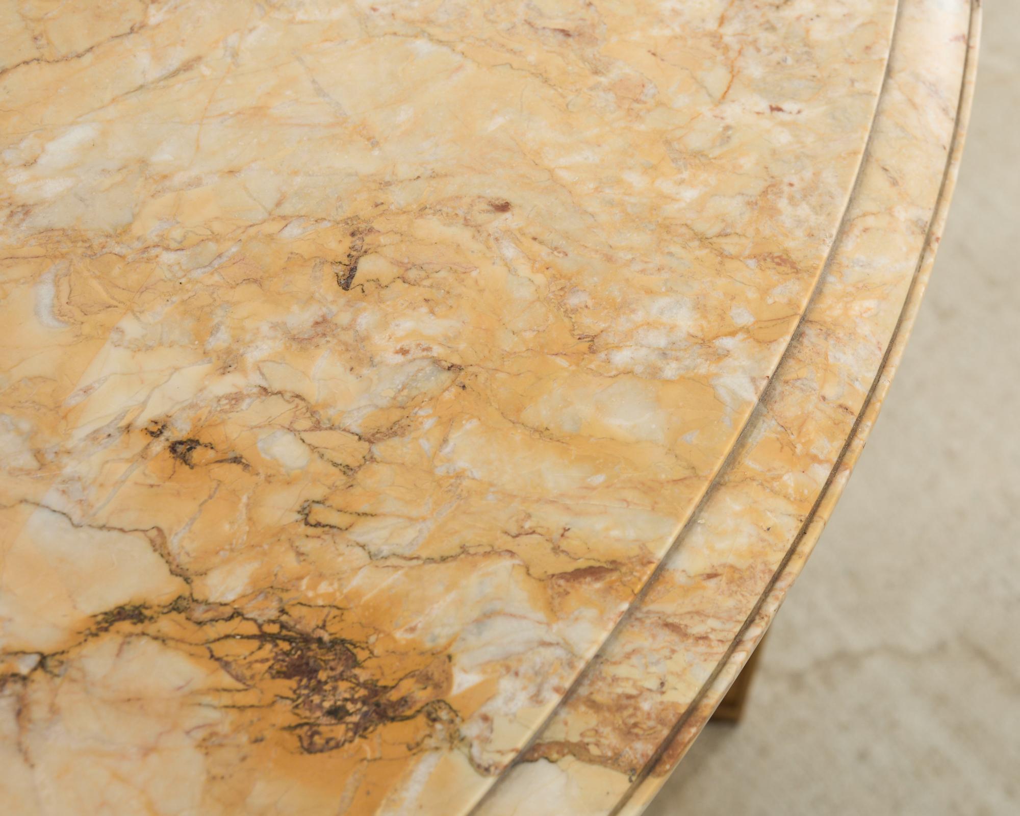 French Louis XVI Neoclssical Style Marble Top Center Table For Sale 8