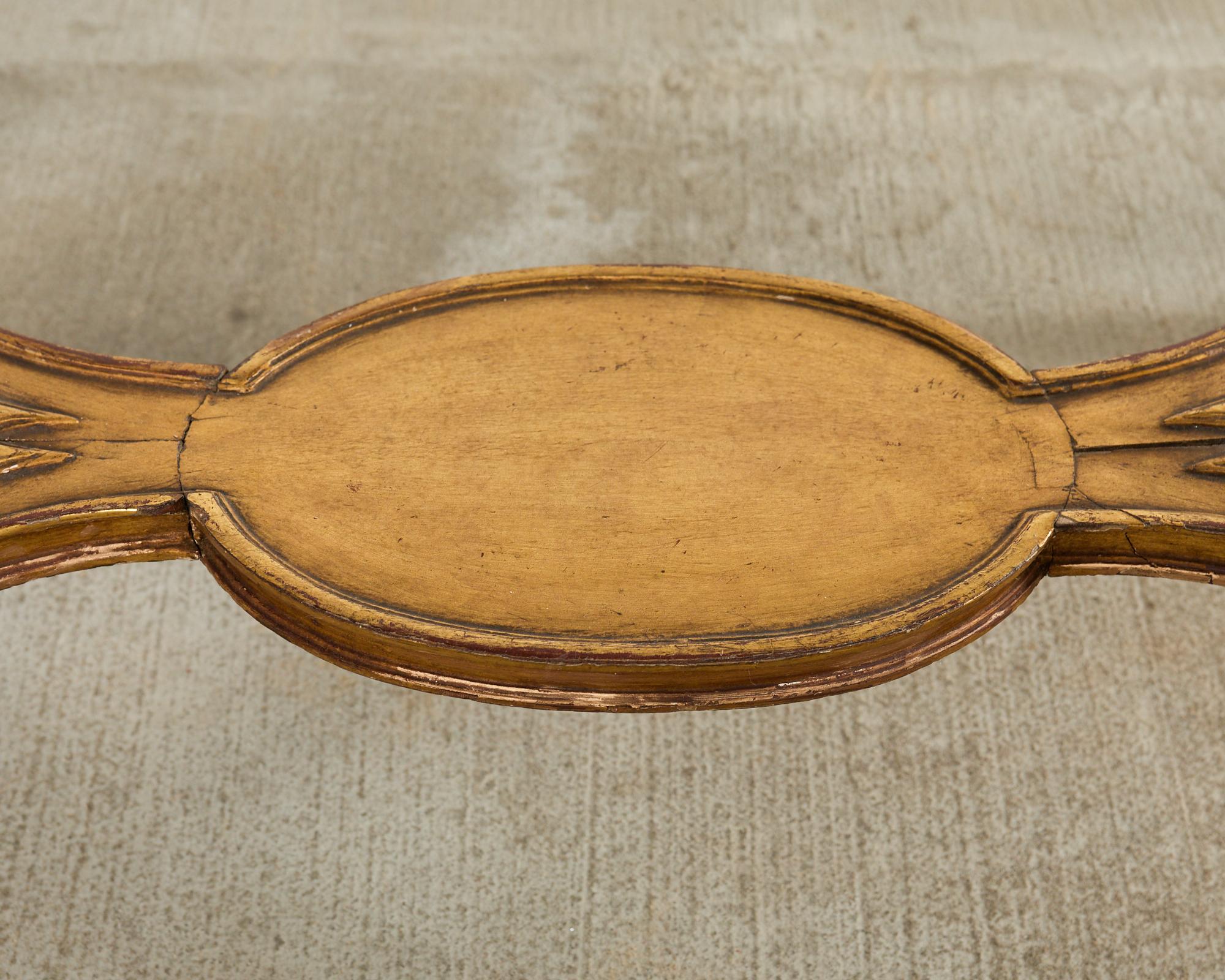 French Louis XVI Neoclssical Style Marble Top Center Table For Sale 9
