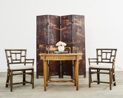 French Louis XVI Neoclssical Style Marble Top Center Table