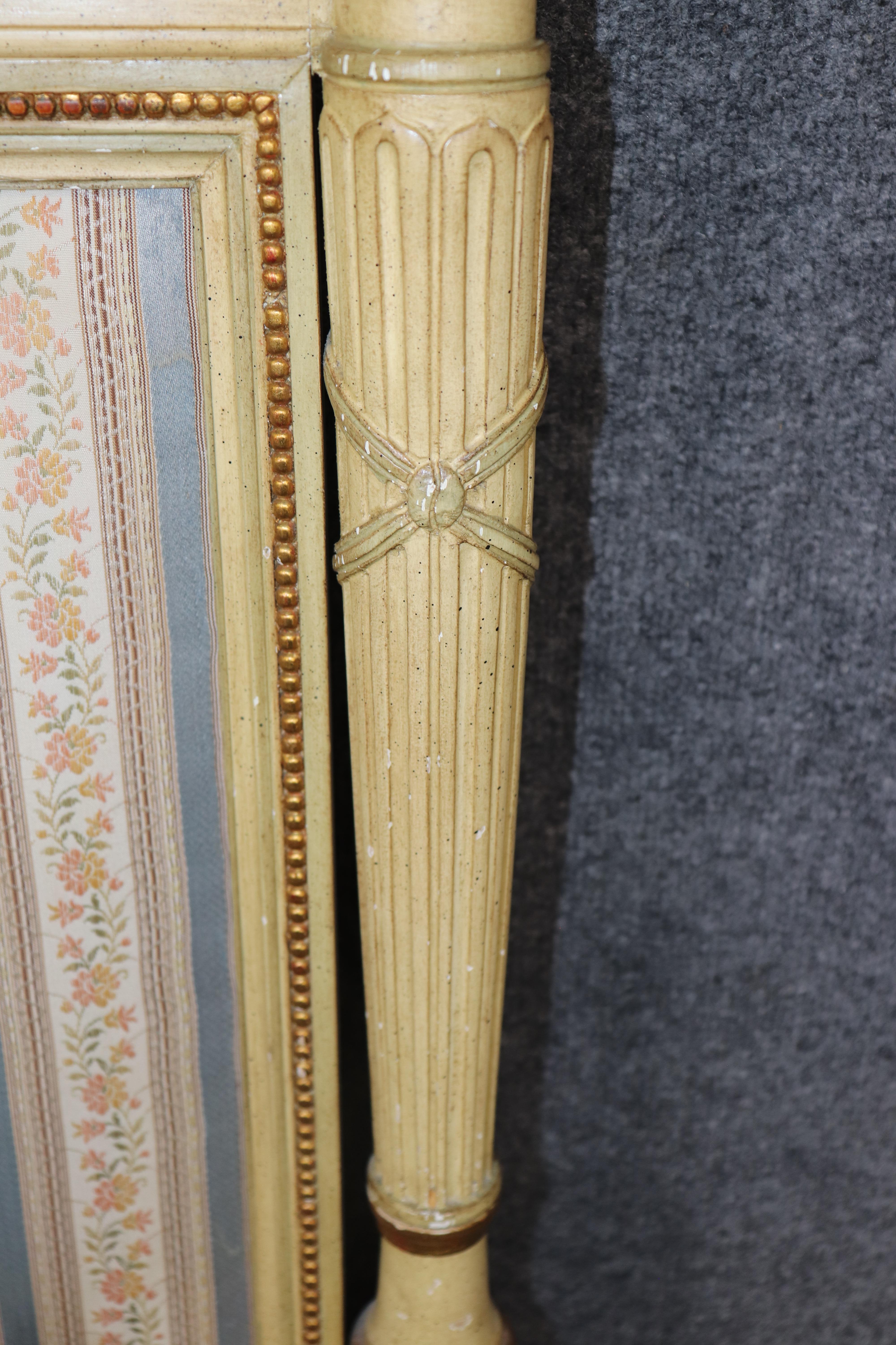 Tête de lit Louis XVI décorée à la peinture en vente 2
