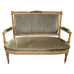 French Louis XVI Painted Settee