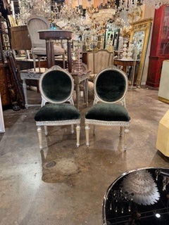 French Louis XVI Painted Side Chairs