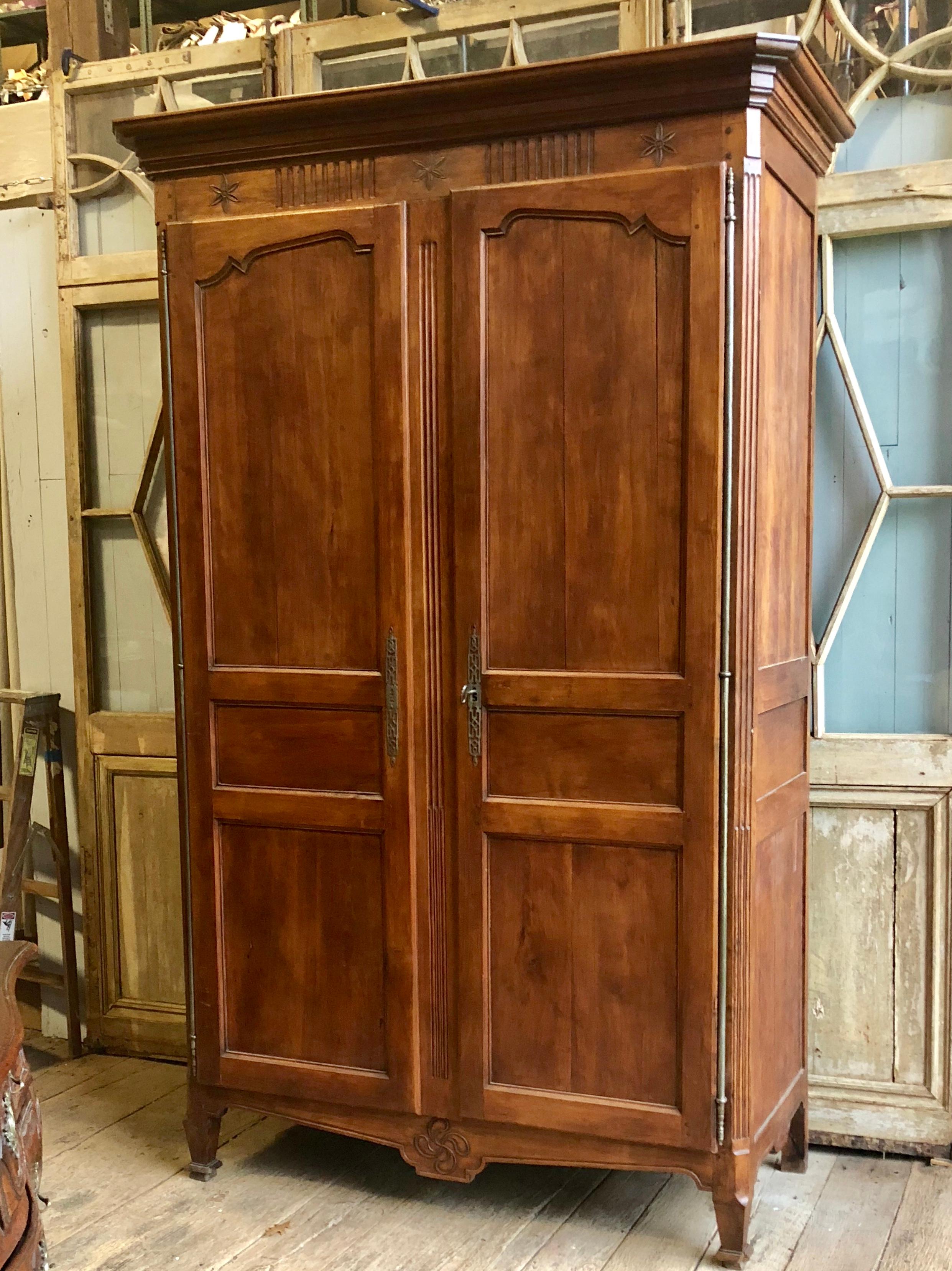 French Louis XVI Period Armoire in Walnut, circa 1790 13