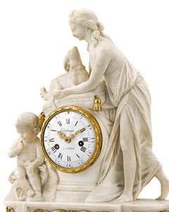 French Louis XVI Period Ceres Mantel Clock by Hartingue