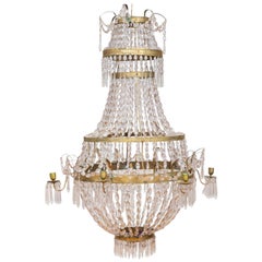 Exceptional French Louis XVI Period Crystal Chandelier, circa 1790