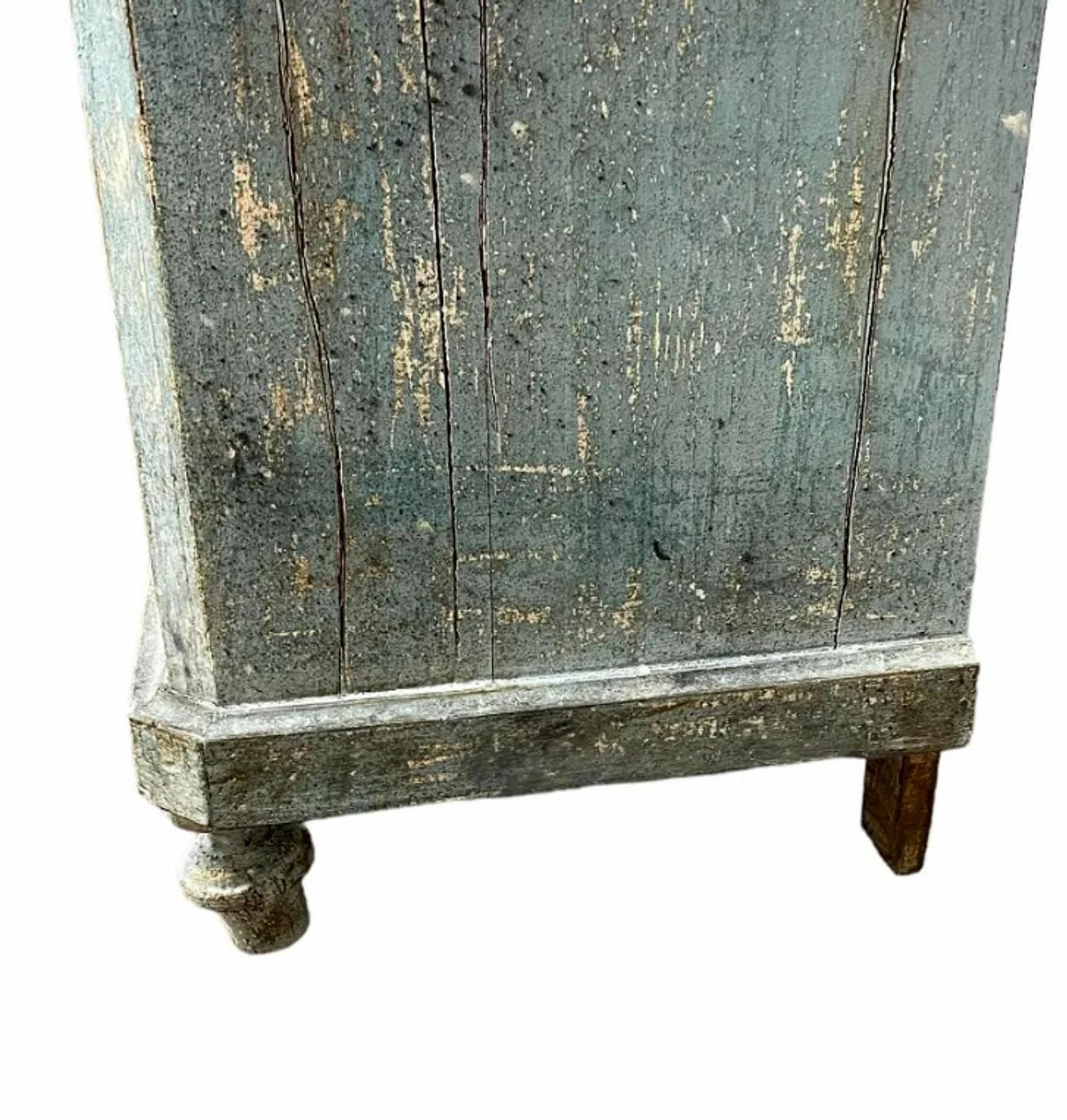 Carrara Marble French Louis XVI Period Painted Oak Chest Of Drawers Commode For Sale