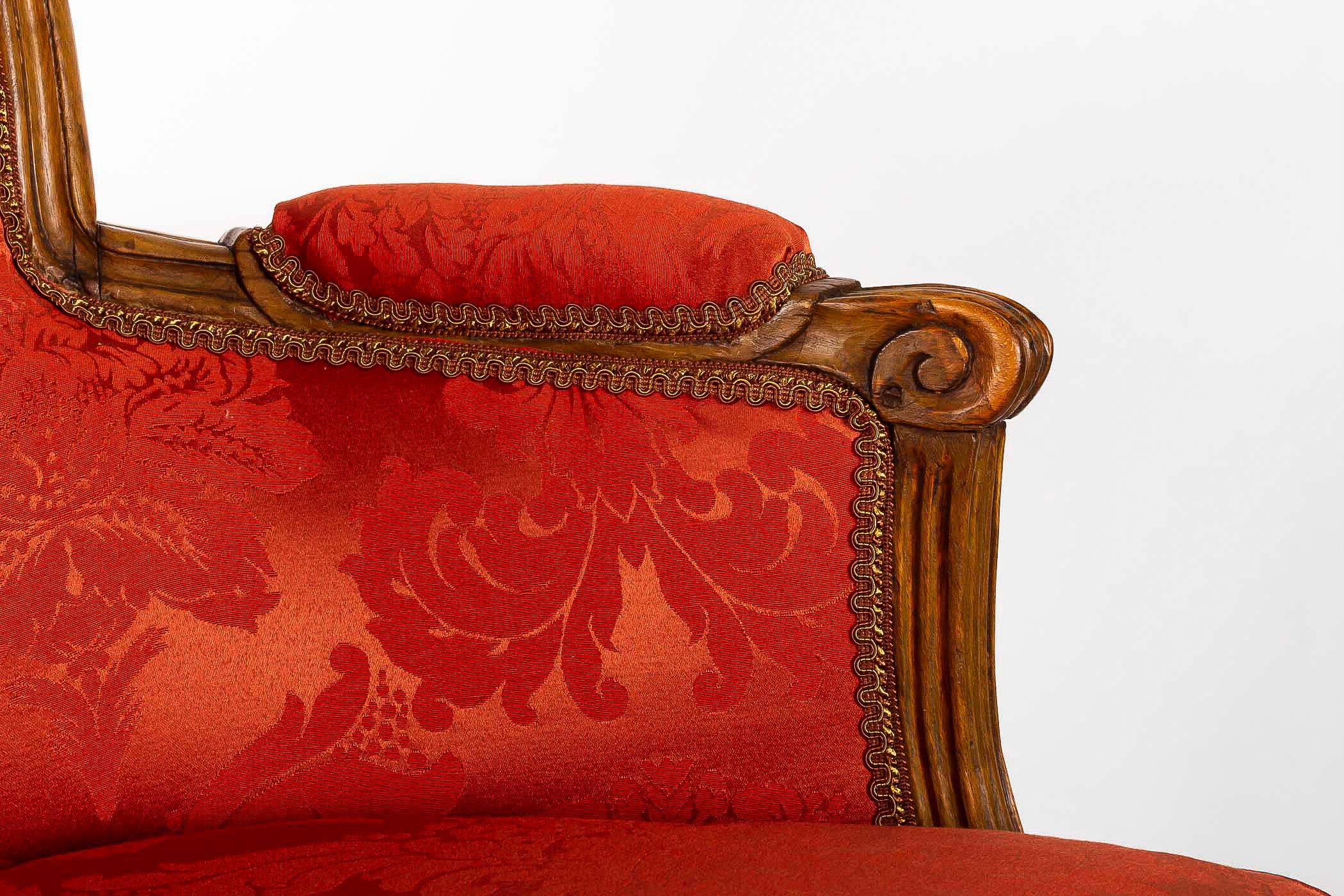 French Louis XVI Period Set of Two Bergeres, circa 1780 3