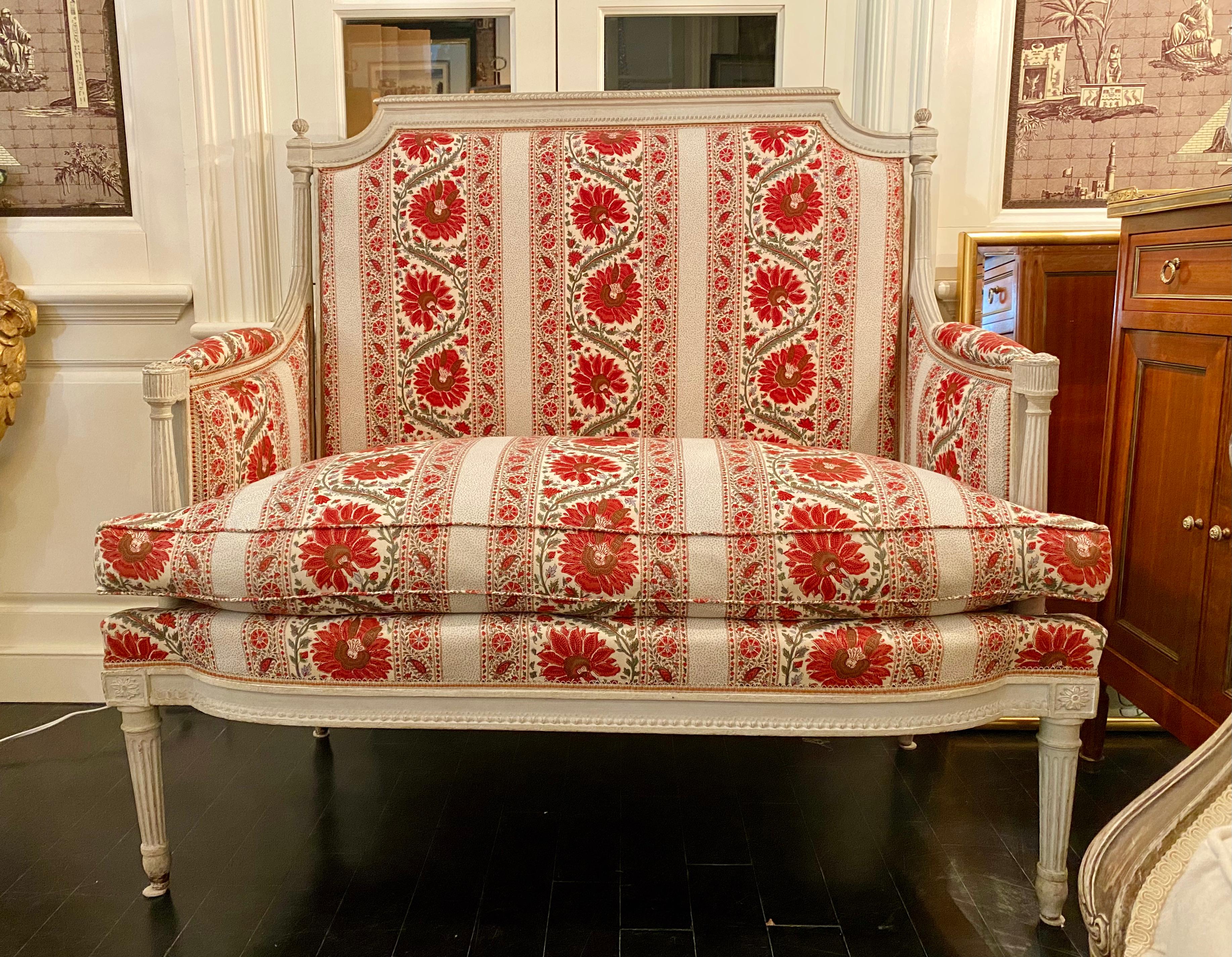 Französisches Louis XVI-Sofa im provenzalischen Stil, 18. im Angebot 8