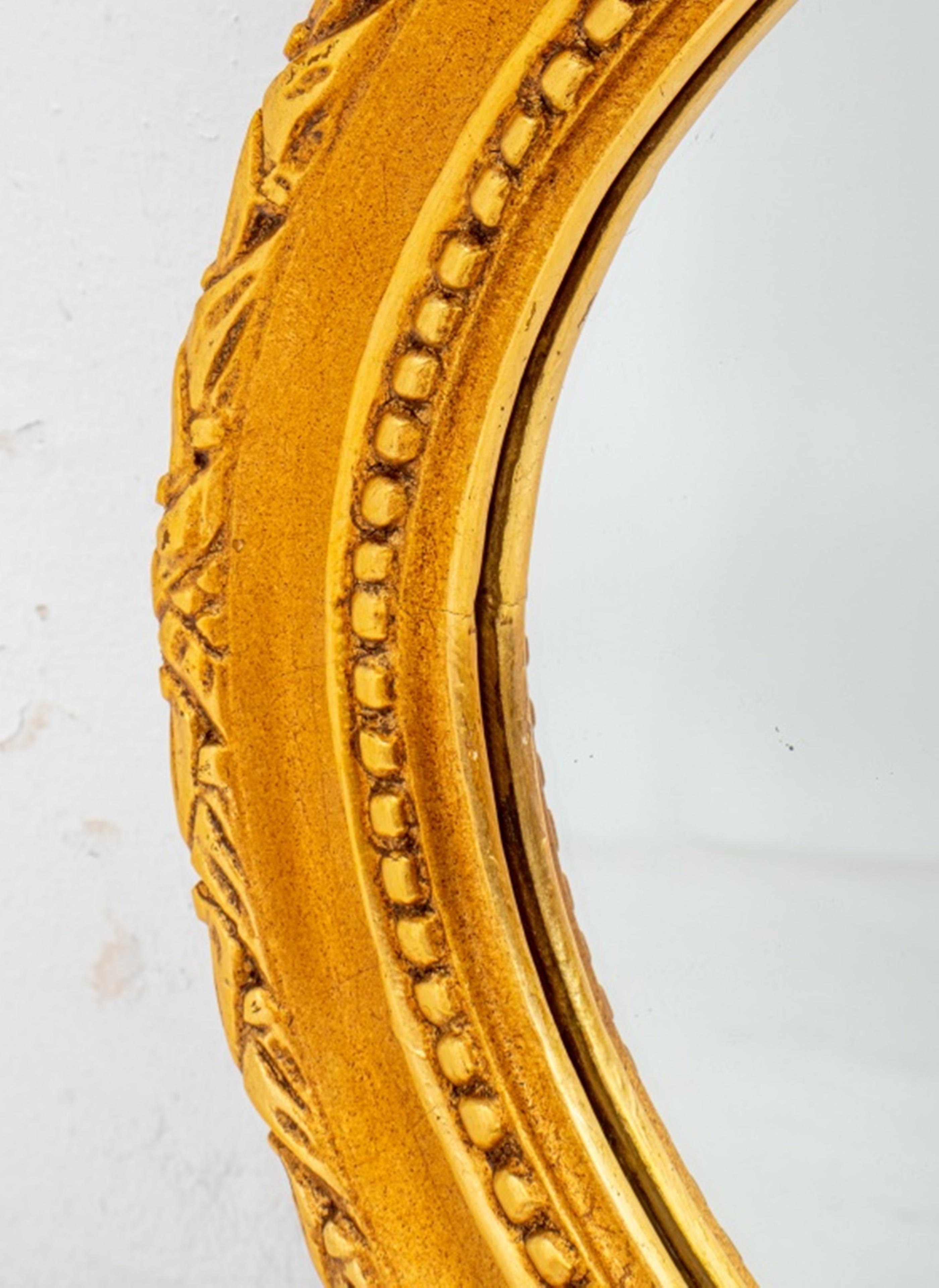 20th Century French Louis XVI Revival Giltwood Mirror For Sale