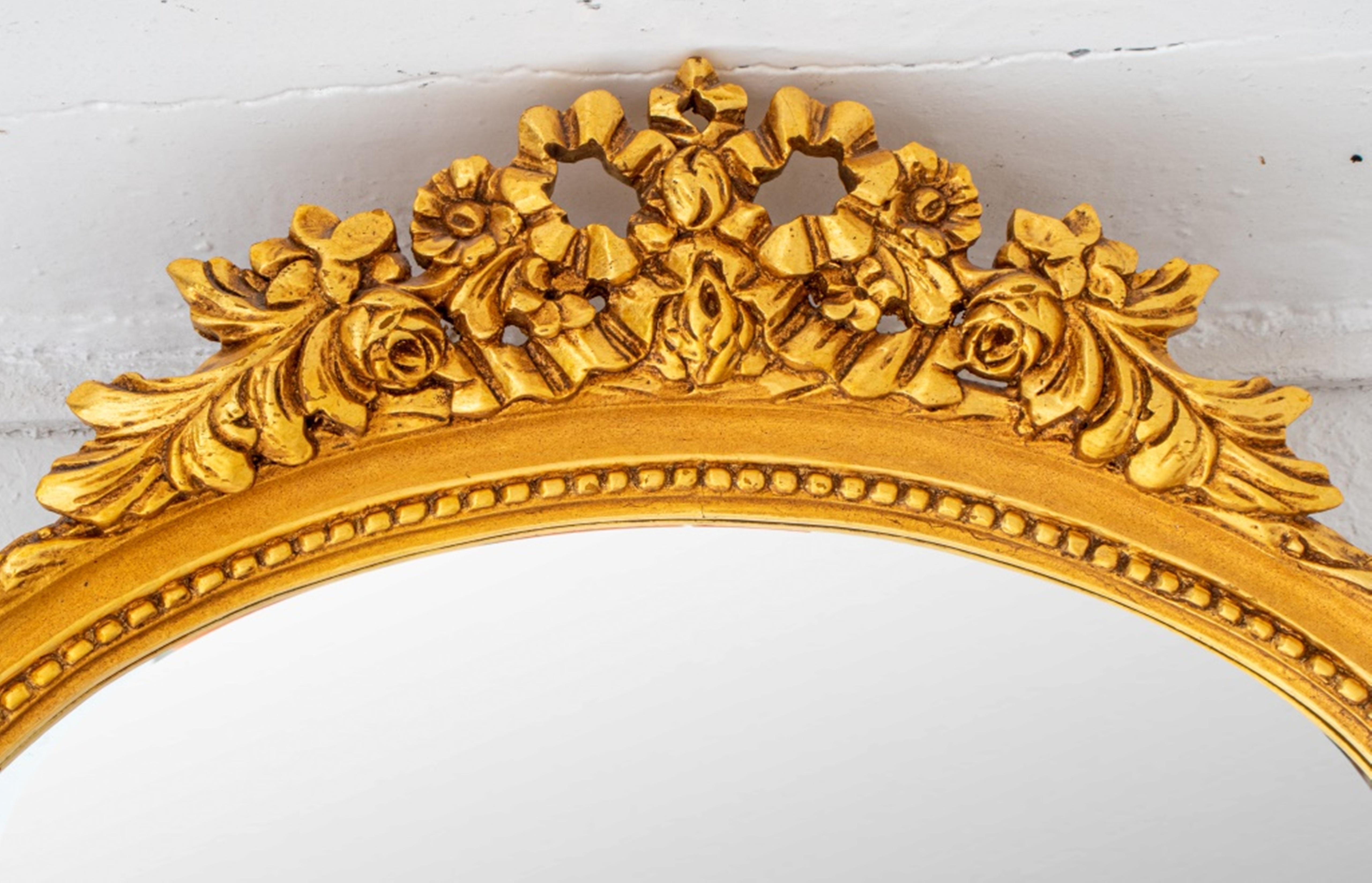 French Louis XVI Revival Giltwood Mirror For Sale 1