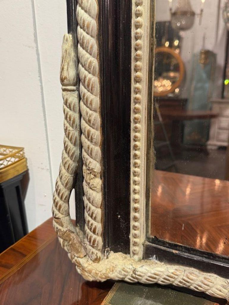 French Louis XVI Rope Mirror For Sale 1