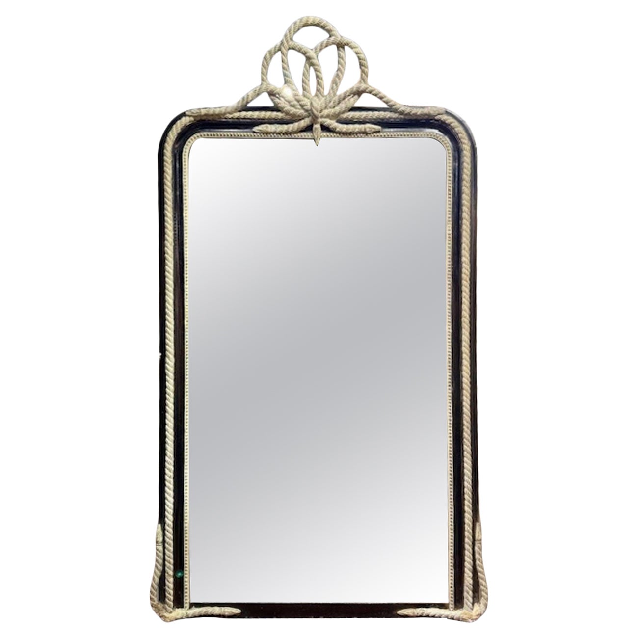 French Louis XVI Rope Mirror For Sale