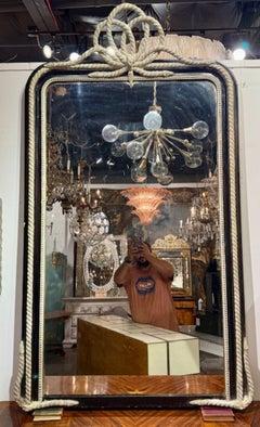 French Louis XVI Rope Mirror