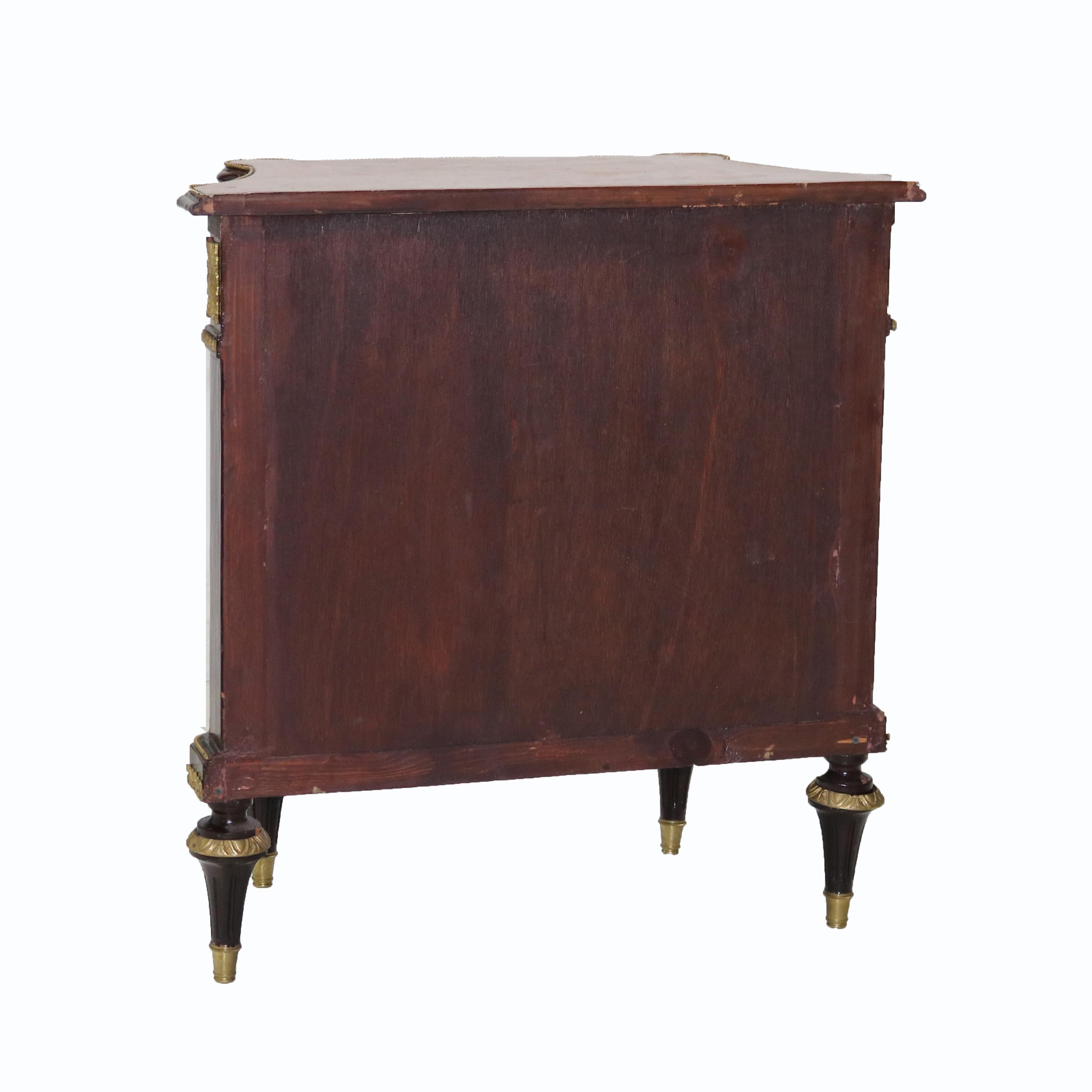 French Louis XVI Rosewood, Kingwood Marquetry & Ormolu Side Cabinet 20thC For Sale 8