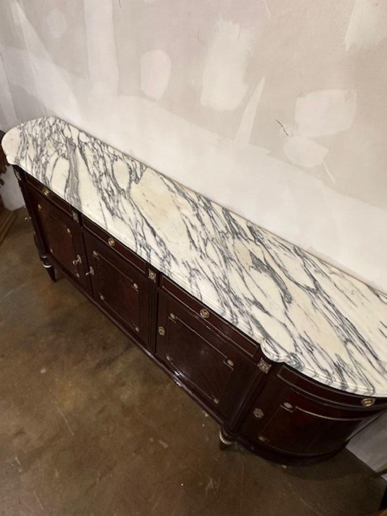 Marble French Louis XVI Sideboard For Sale