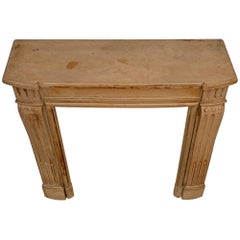 French Louis XVI St. 19th Century Stone Mantel