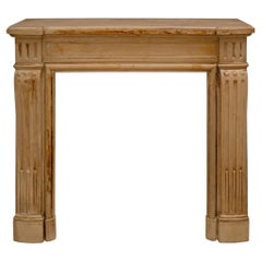 French Louis XVI St. 19th Century Stone Mantel