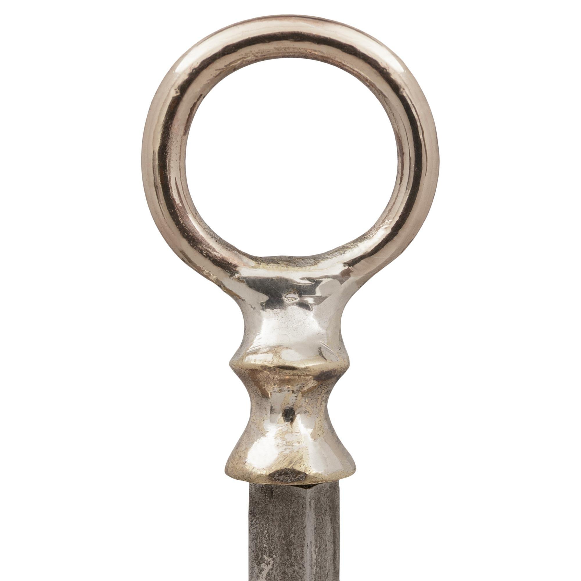 Lámpara Bouillotte francesa Luis XVI de bronce plateado y tole en Bueno estado para la venta en West Palm Beach, FL