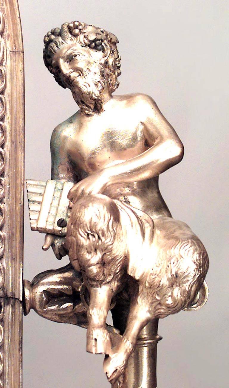 XIXe siècle Miroir de table de coiffeuse français de style Louis XVI du 19e siècle en bronze doré en vente