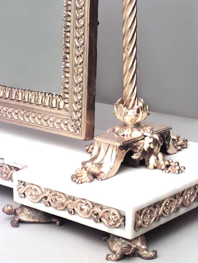 French Louis XVI Style '19th Century' Bronze Doré Dressing Table Mirror For Sale 1