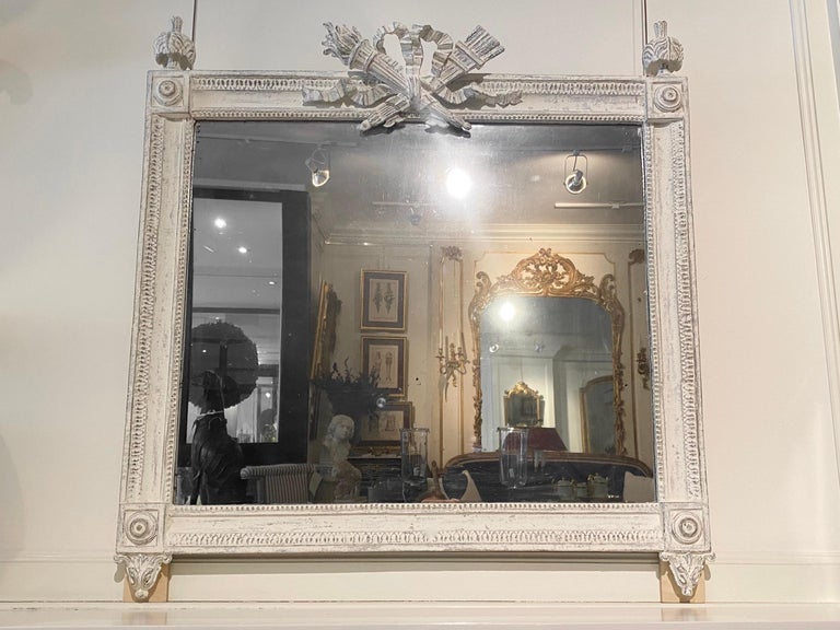 French Louis XVI Style 19th Century Large Mirror For Sale 4