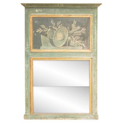 French Louis XVI Style 19th Century Trumeau with Painted Allegory of Science
