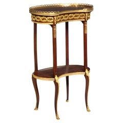 French Louis XVI Style Antique Two-Tier Antique Side Table