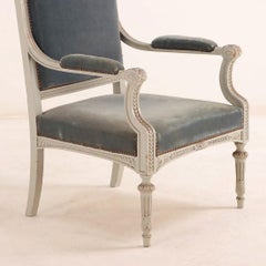 French Louis XVI-style Arm Chair, 19th Century