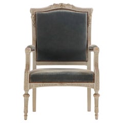 French Louis XVI-style Arm Chair, 19th Century