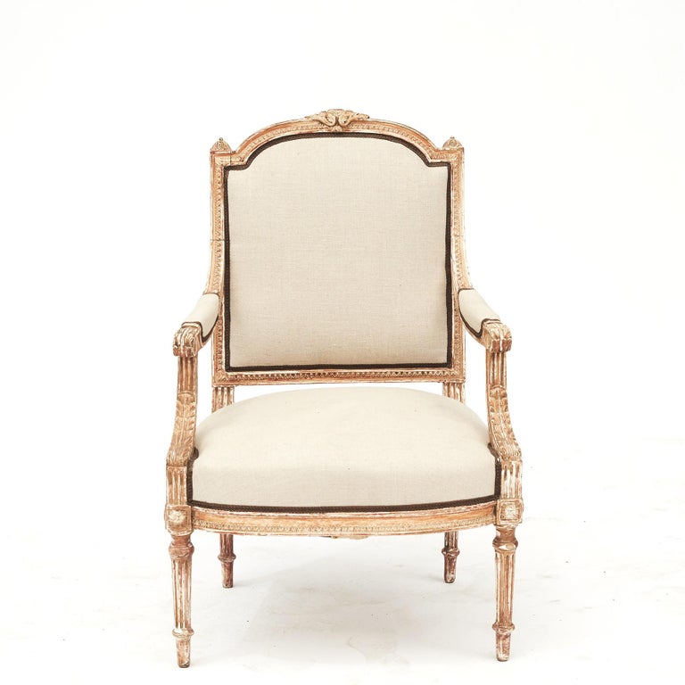 French Louis XVI Style Armchair at 1stDibs