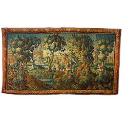 French Louis XVI Style Aubusson Castle Tapestry