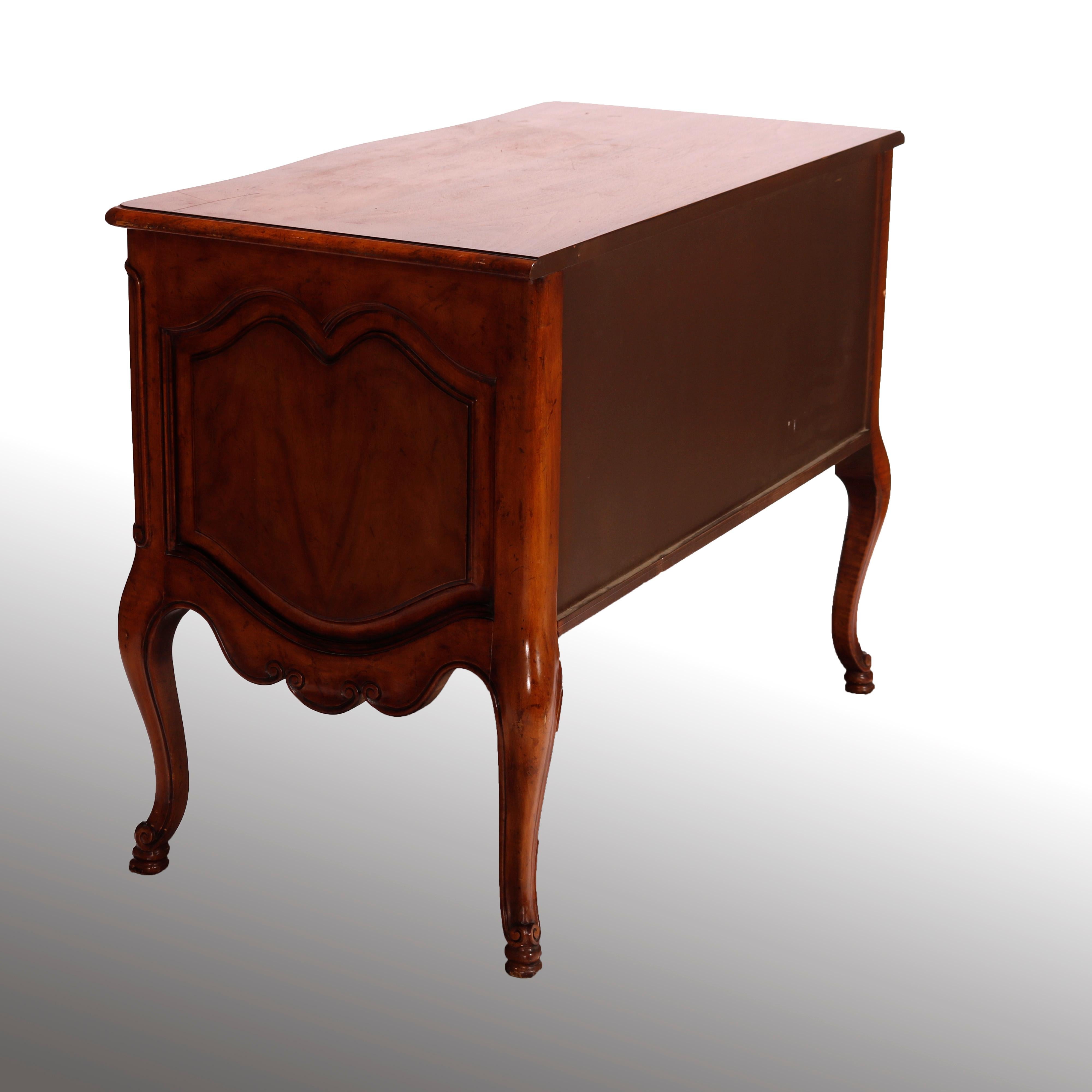 American French Louis XVI Style Baker McMillen Collection Carved Walnut Commode 20th C