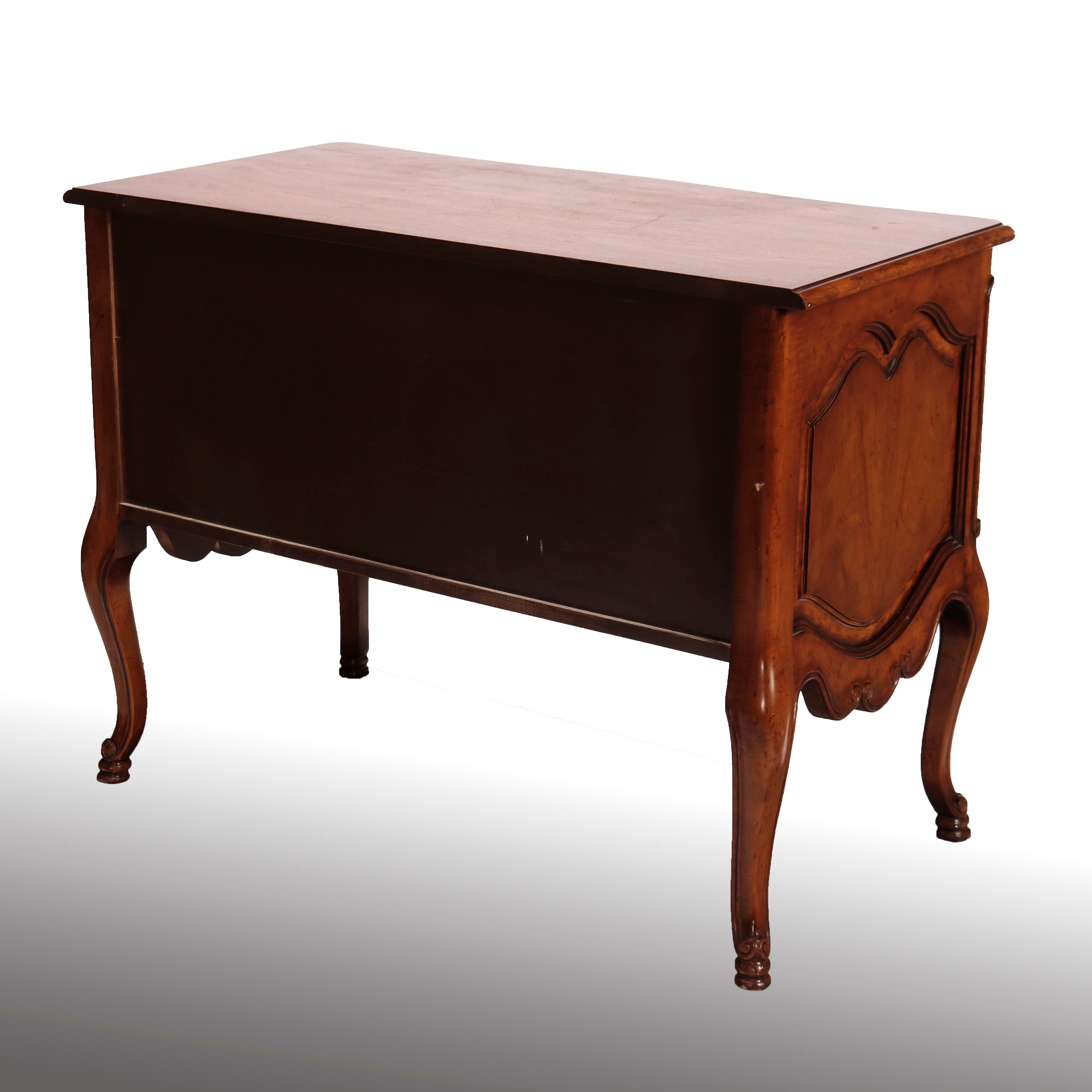 French Louis XVI Style Baker McMillen Collection Carved Walnut Commode 20th C In Good Condition In Big Flats, NY